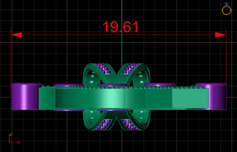 Q letter pendant 3D print model_14