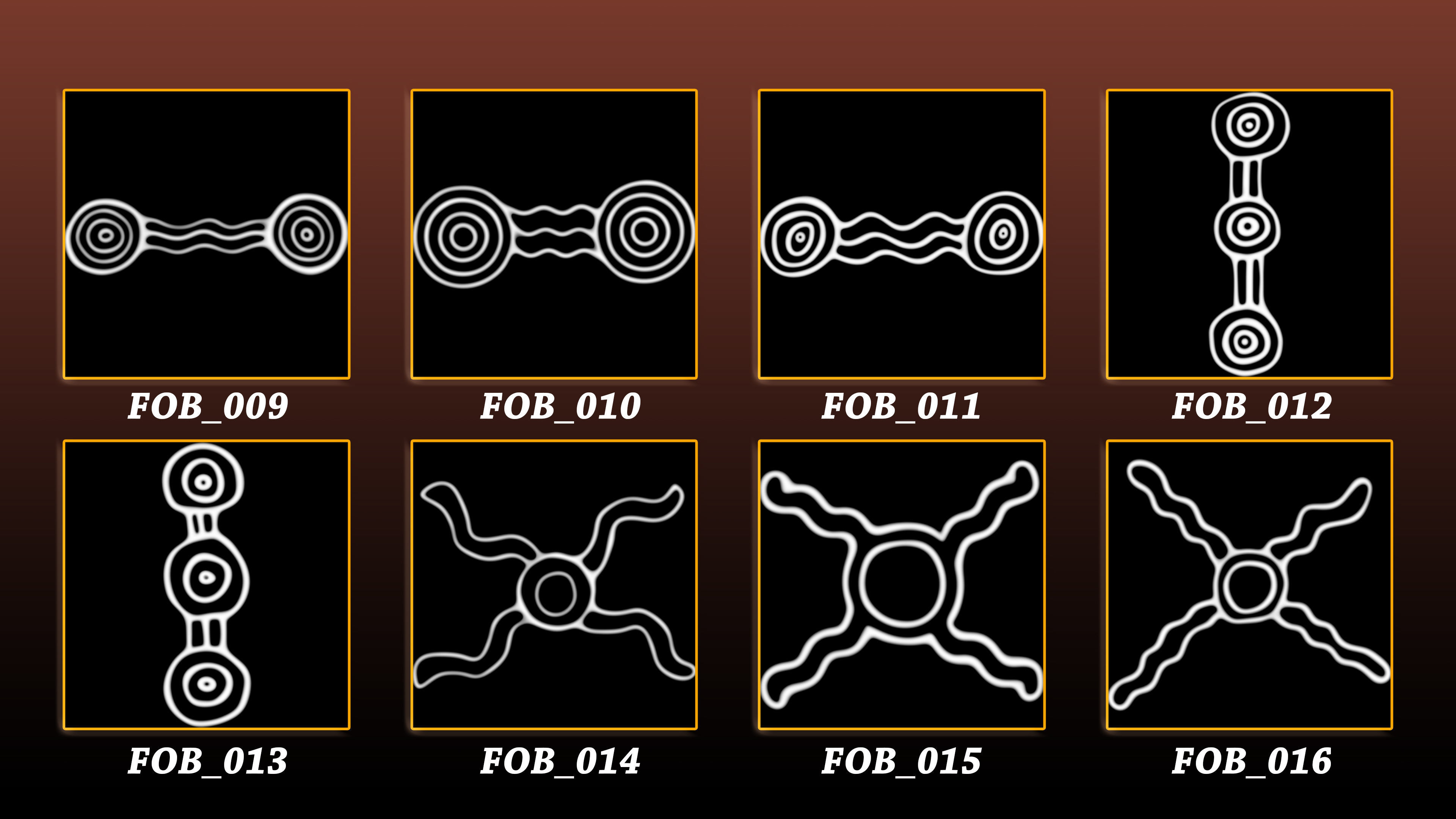 110 Aboriginal symbol 3D Model and Alpha 3D model_2