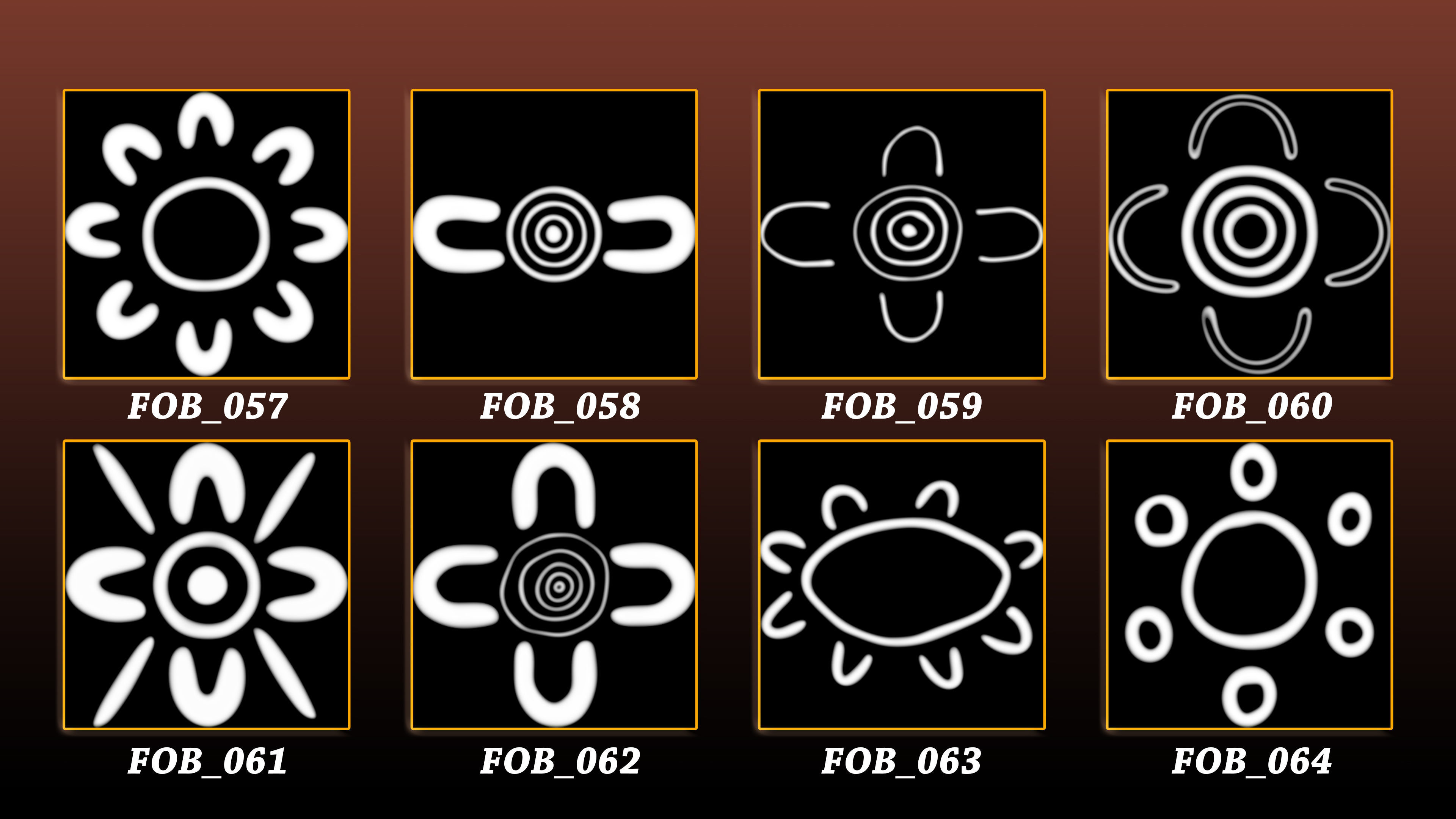 110 Aboriginal symbol 3D Model and Alpha 3D model_8