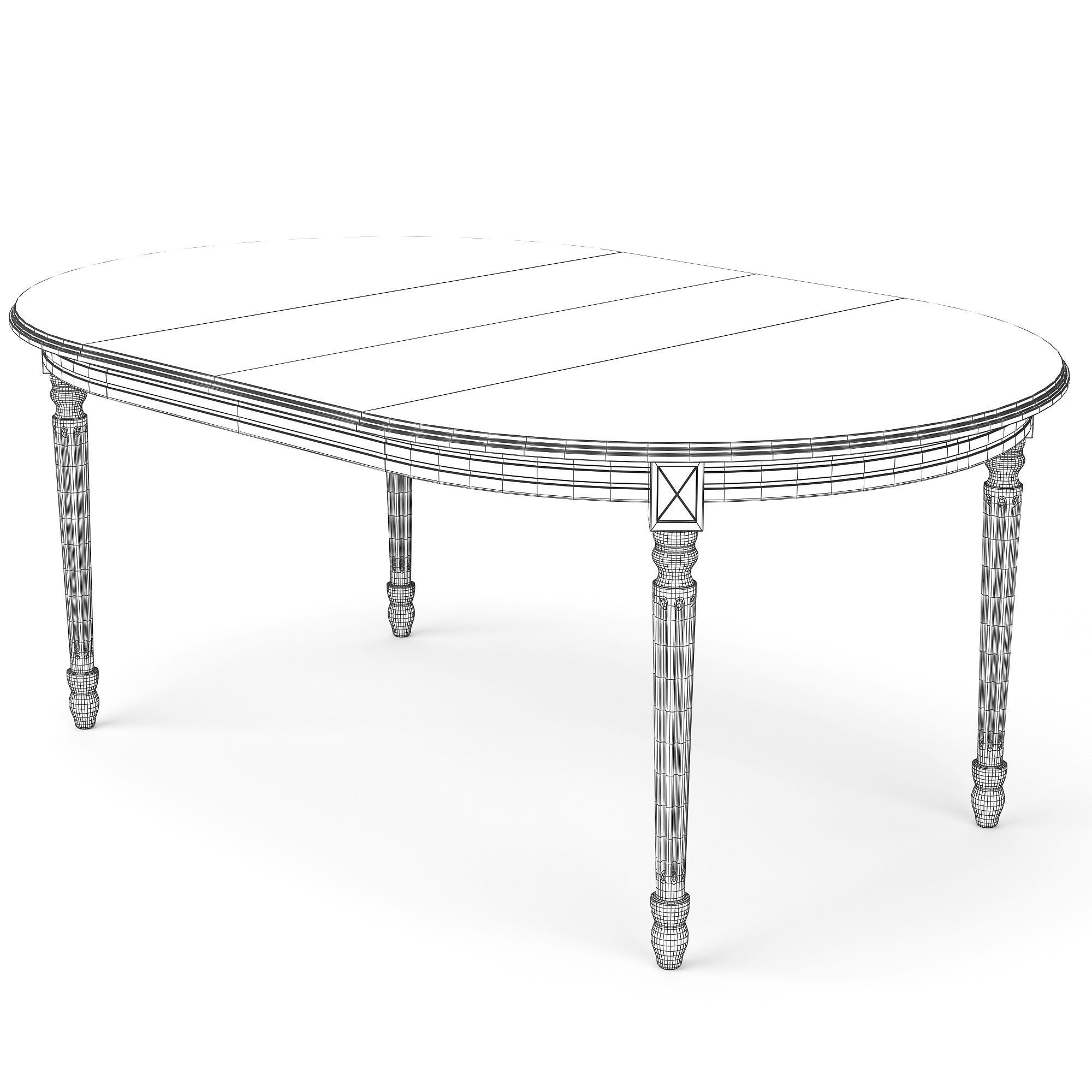 Dining set 20 3D model_5