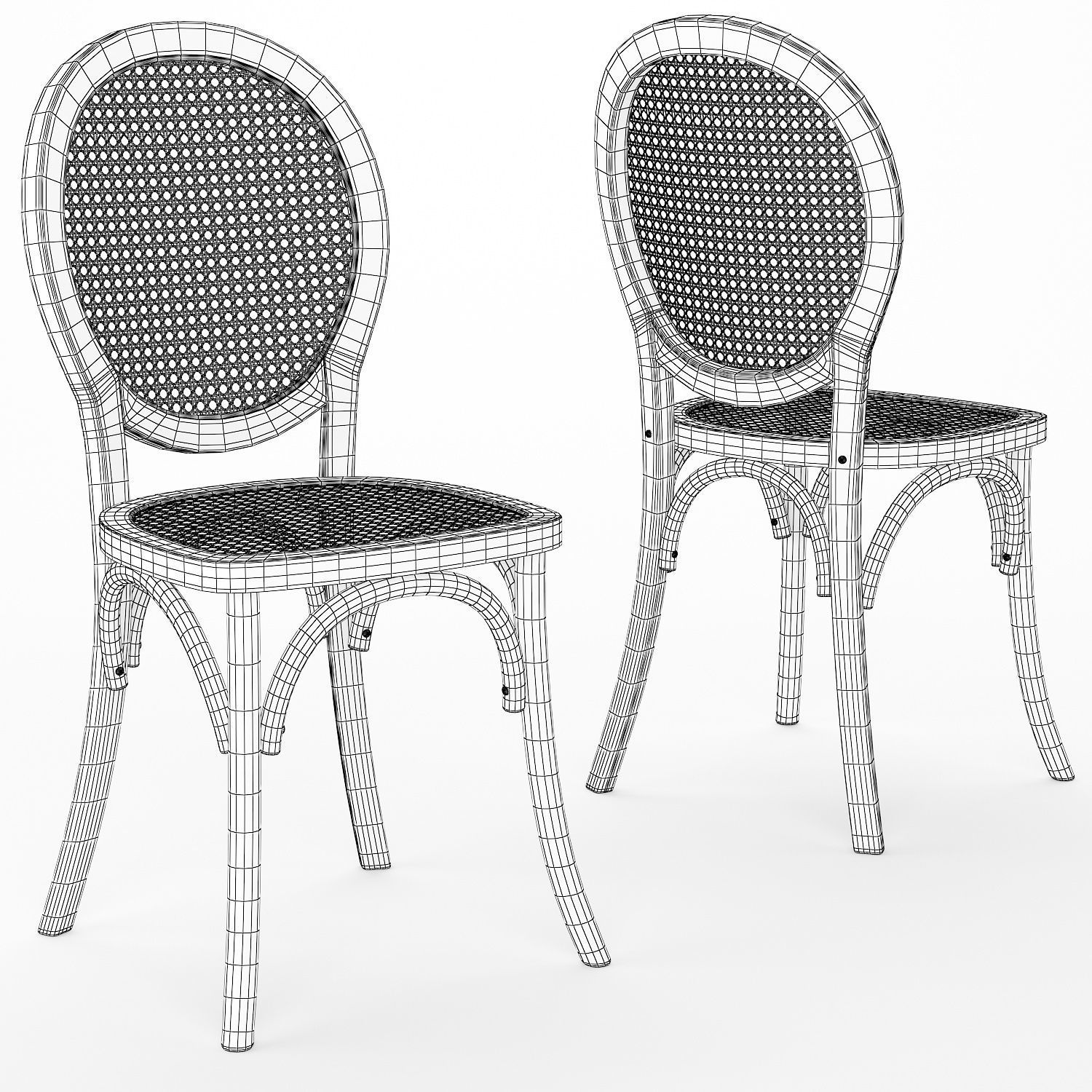 Dining set 20 3D model_4