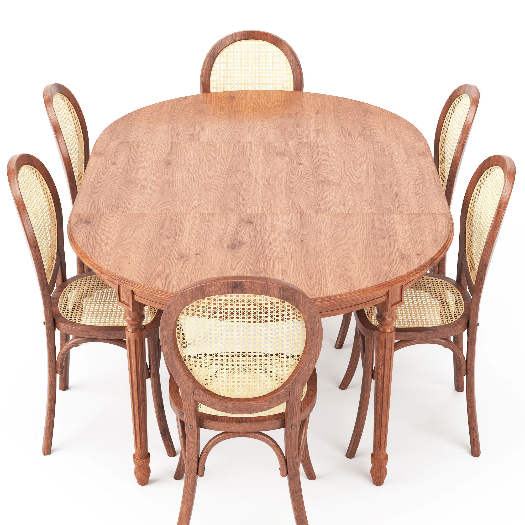 Dining set 20 3D model_1