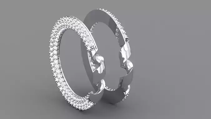 DIAMOND TWIST BAND RING