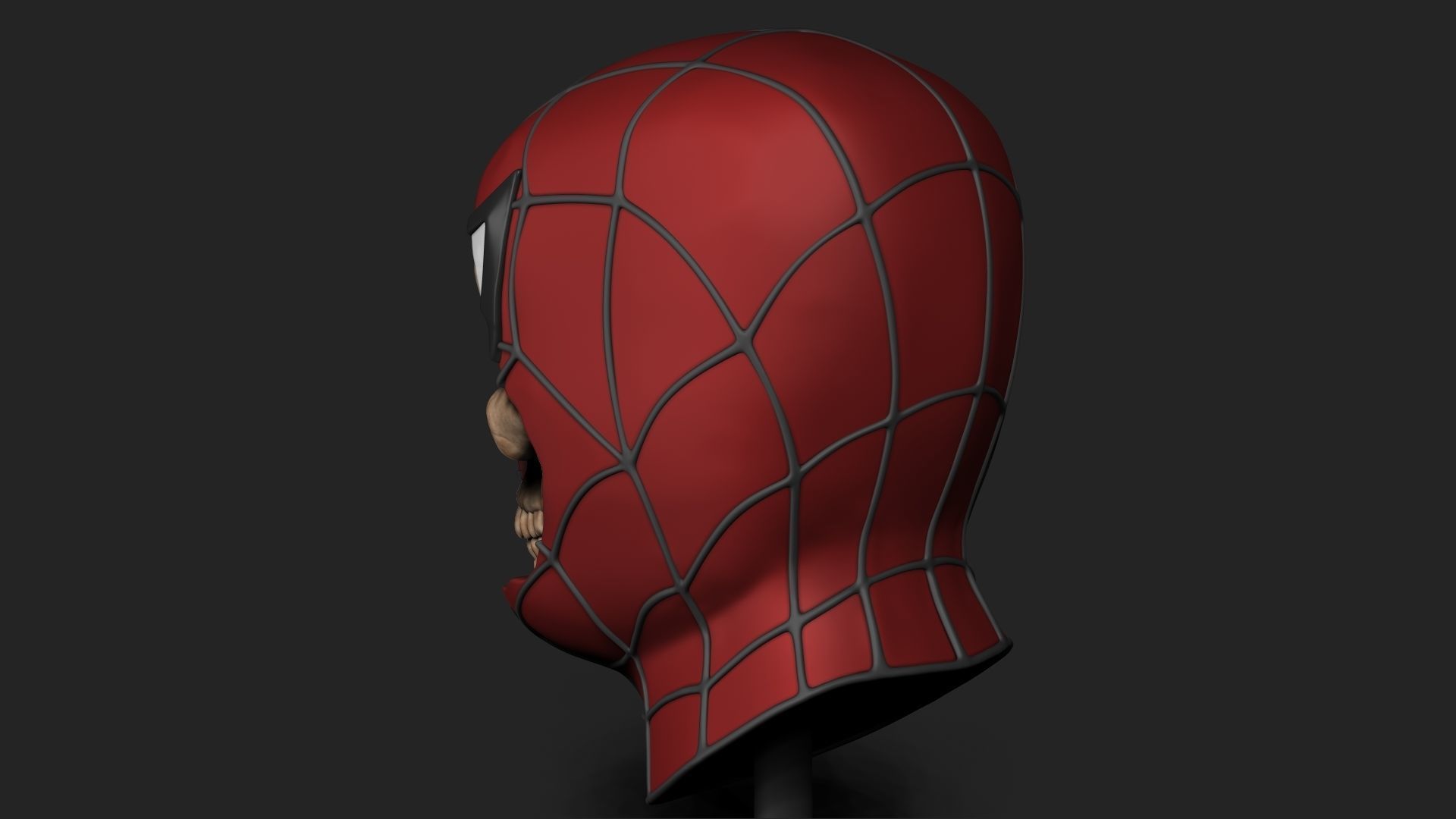 SPIDER MAN SKULL 3D print model_5