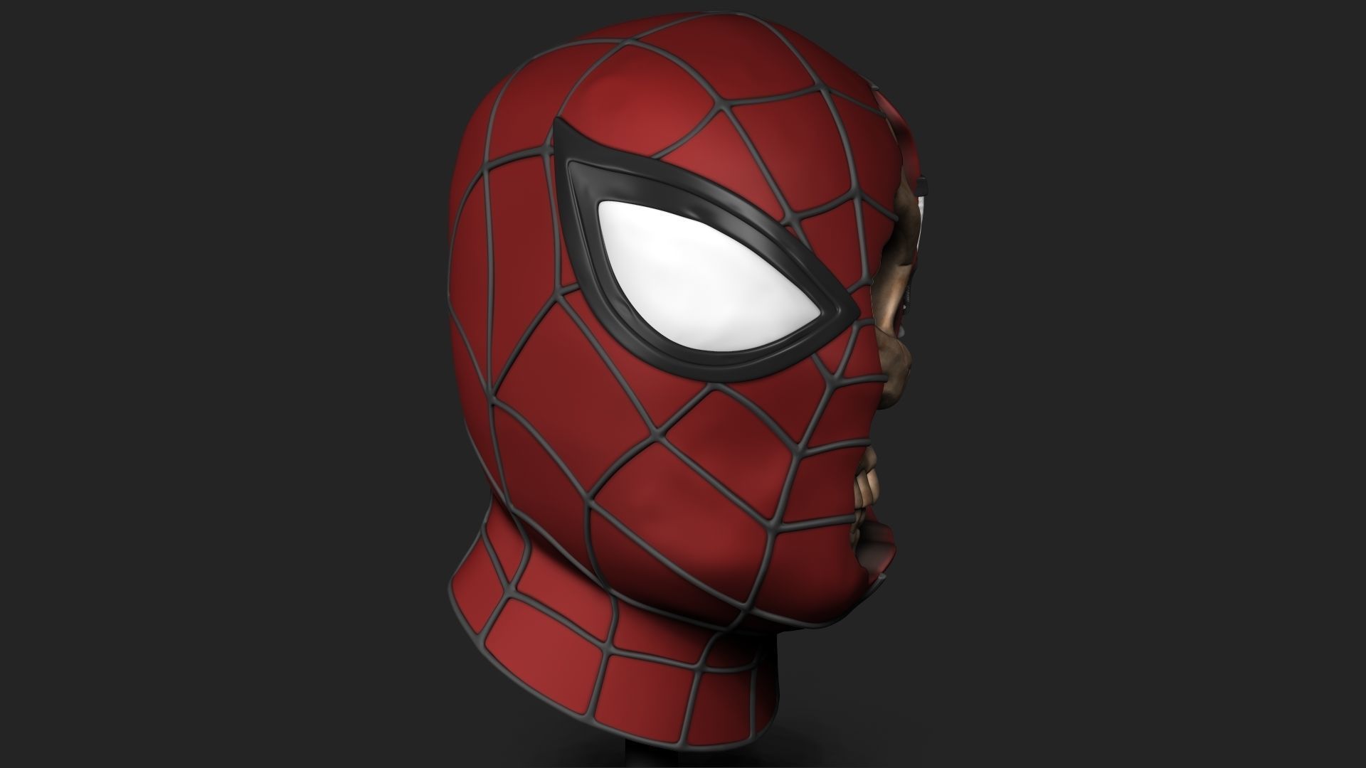 SPIDER MAN SKULL 3D print model_3