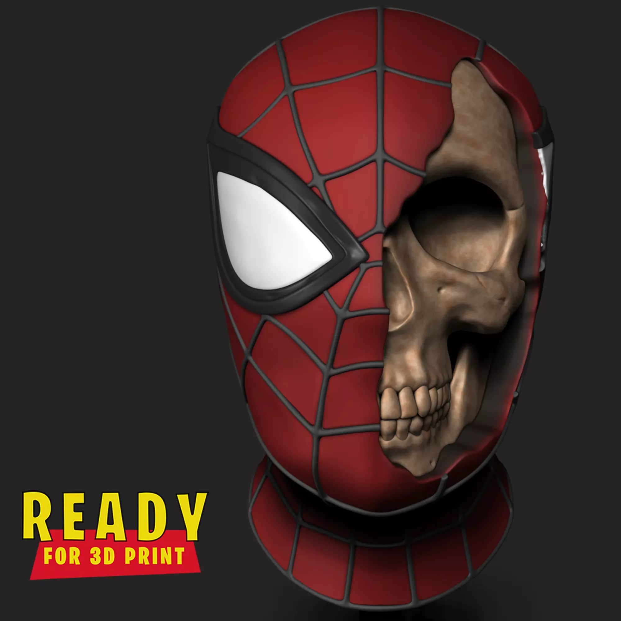 SPIDER MAN SKULL 3D print model_0