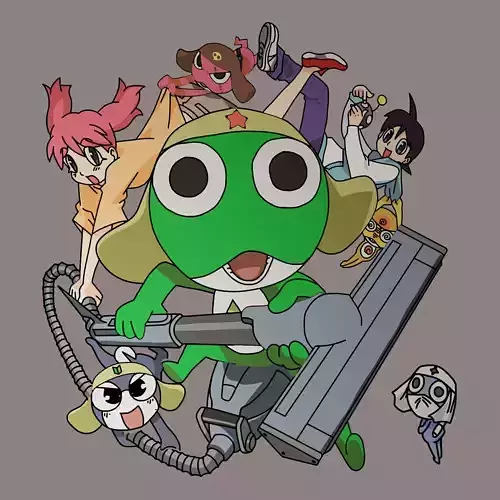 Sargent Keroro Grease Pencil 3D model