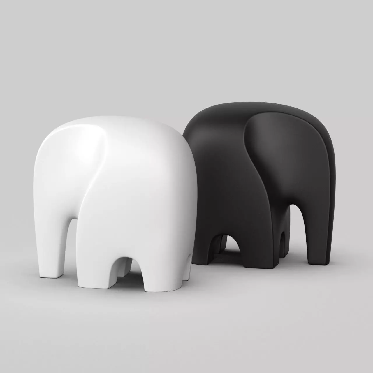 Elephant objet toy 3D print model_0