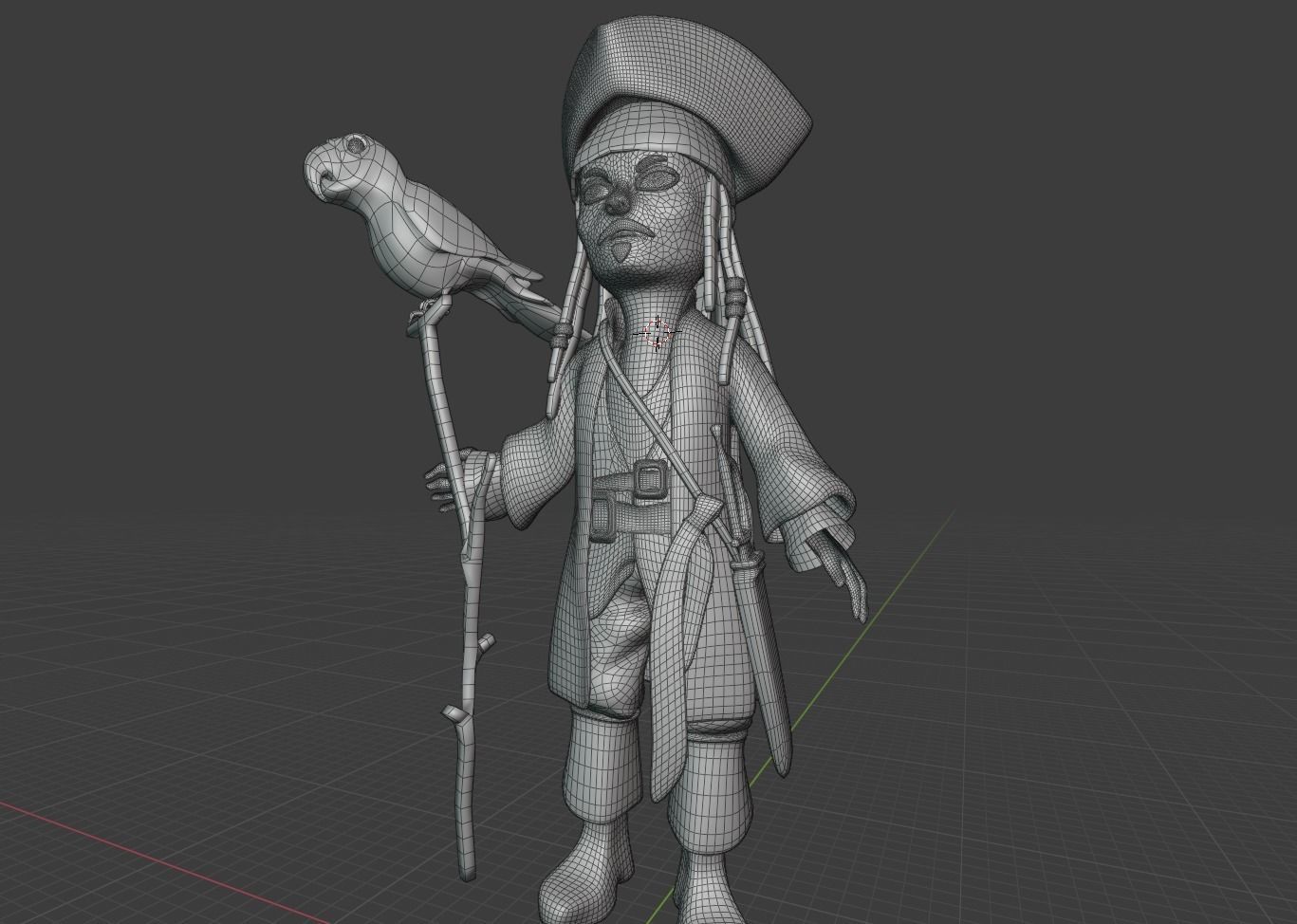 Captain Jack Sparrow Pirates of the Caribbean  3D model_24