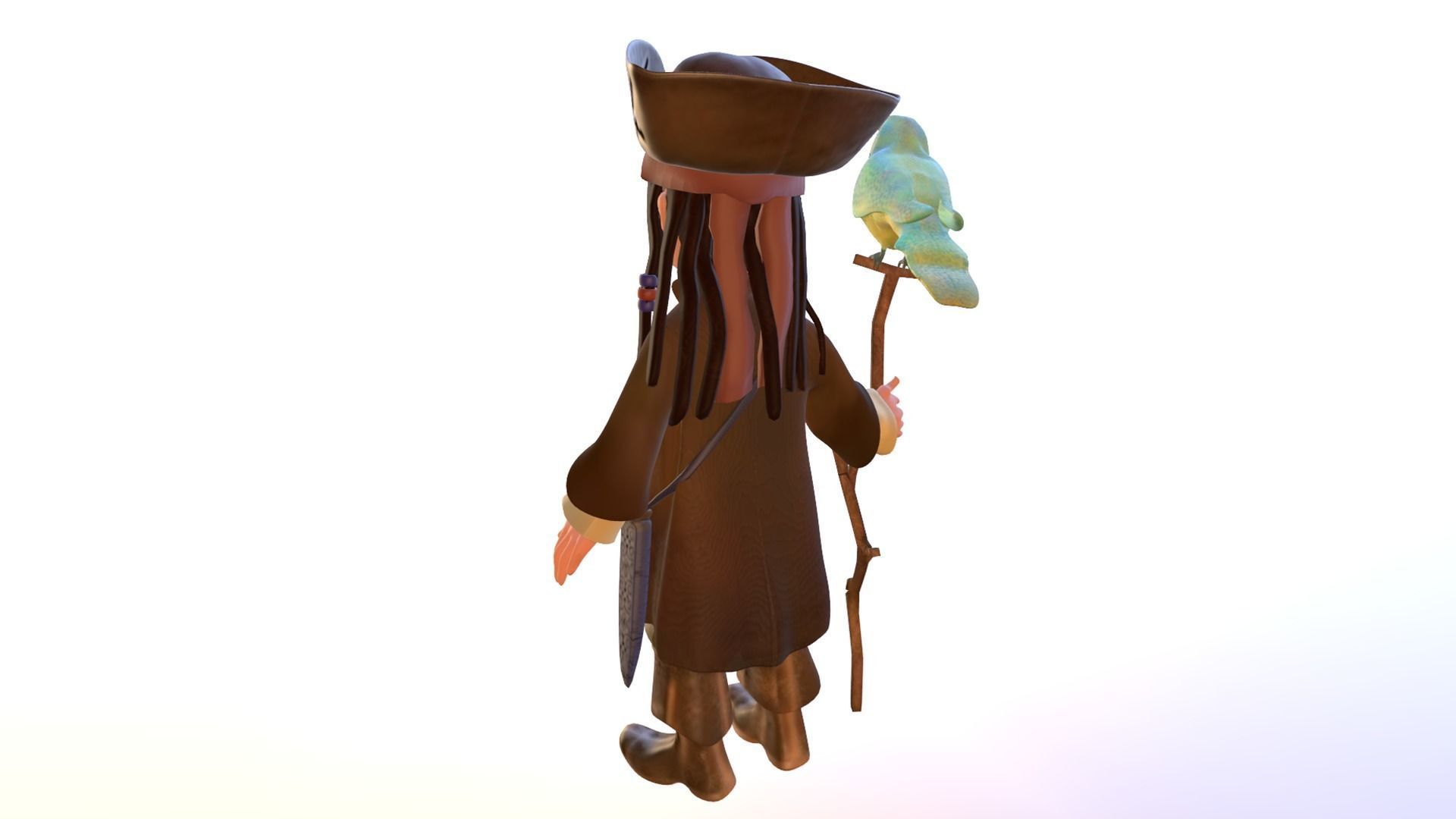 Captain Jack Sparrow Pirates of the Caribbean  3D model_6