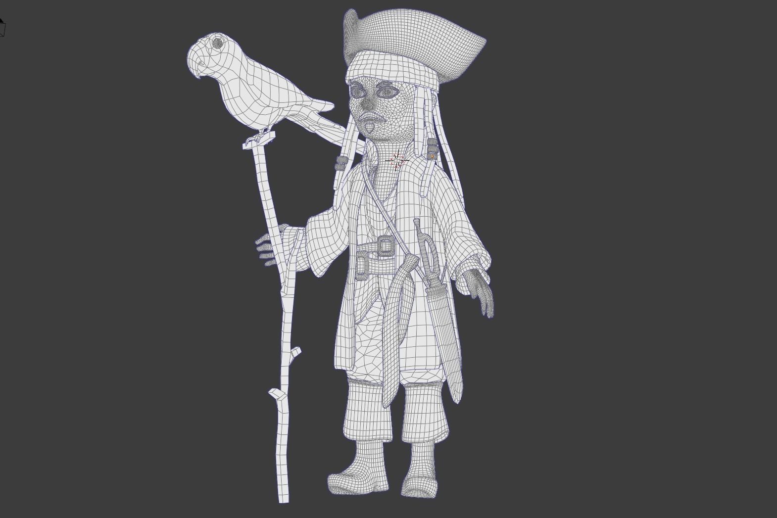 Captain Jack Sparrow Pirates of the Caribbean  3D model_14