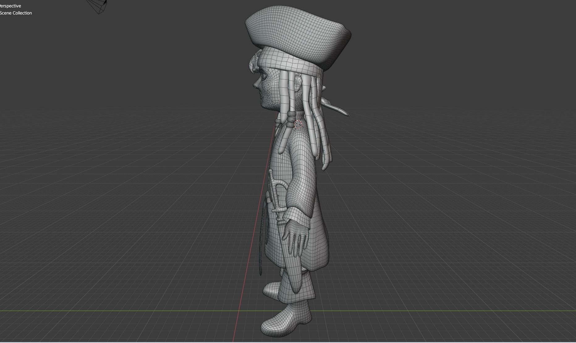 Captain Jack Sparrow Pirates of the Caribbean  3D model_19
