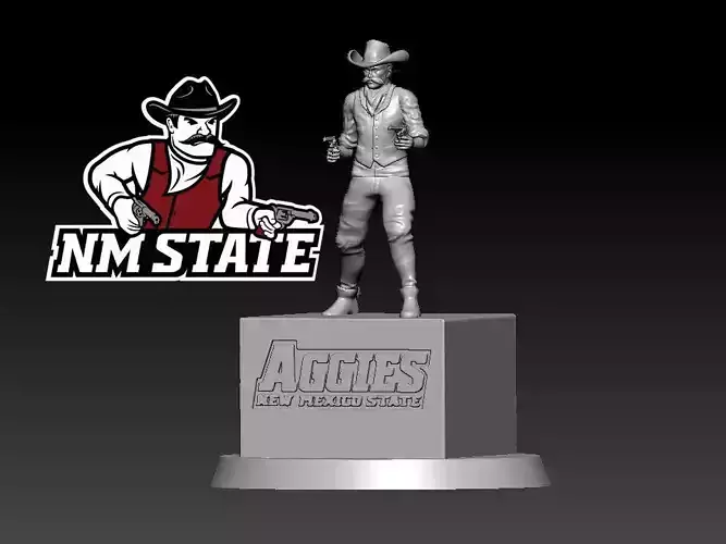NEW MEXICO STATE AGGIES FOOTBALL STATUE - 3D PRINT