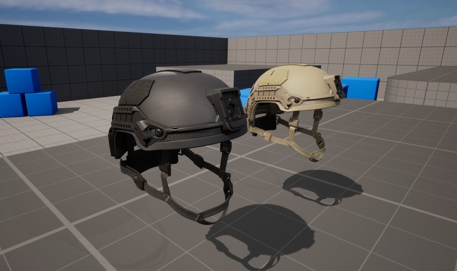 Viper P2 Helmet Low-poly 3D model_7