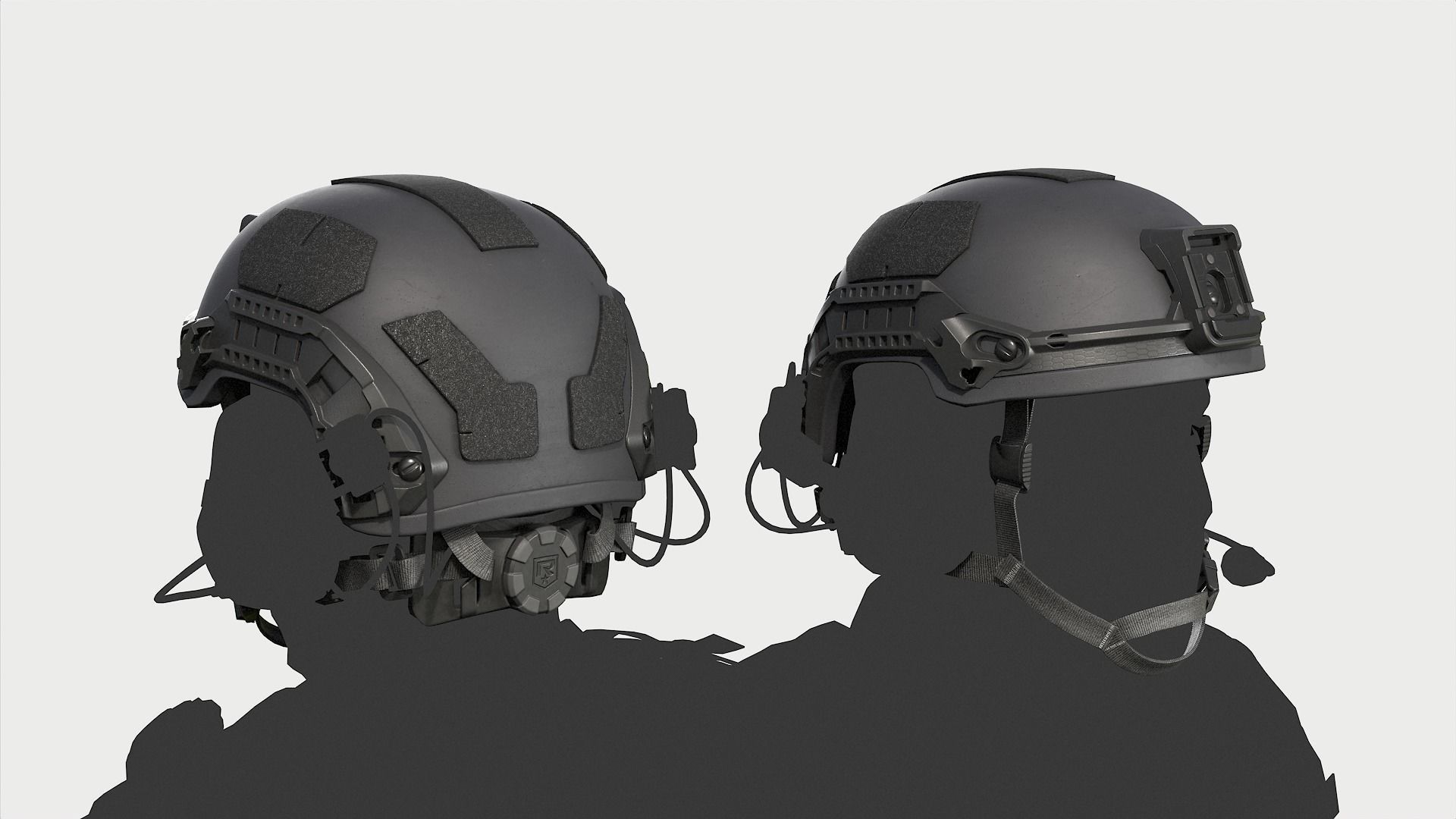 Viper P2 Helmet Low-poly 3D model_5