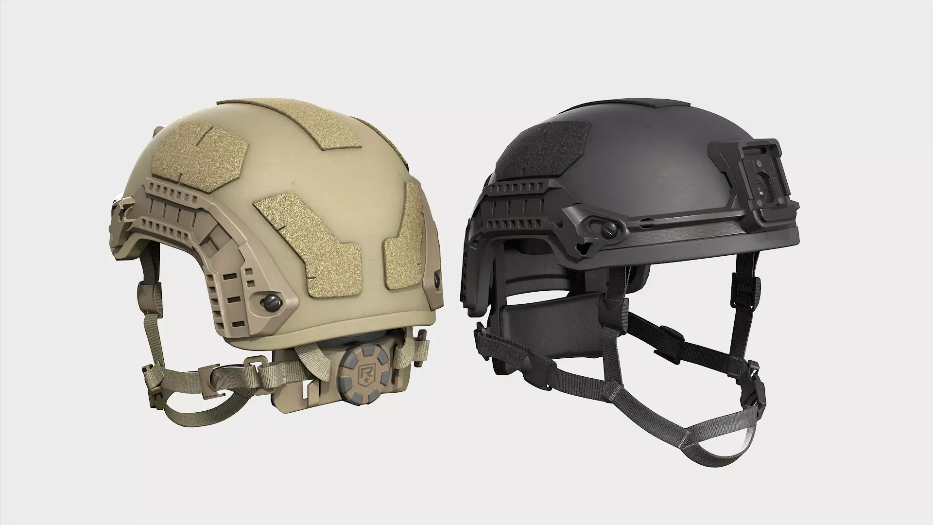 Viper P2 Helmet Low-poly 3D model_0