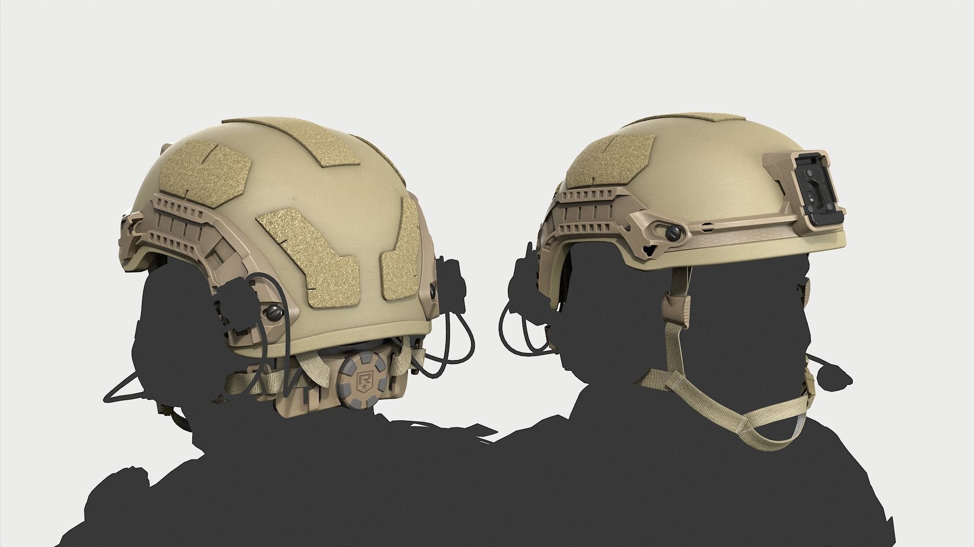Viper P2 Helmet Low-poly 3D model_6