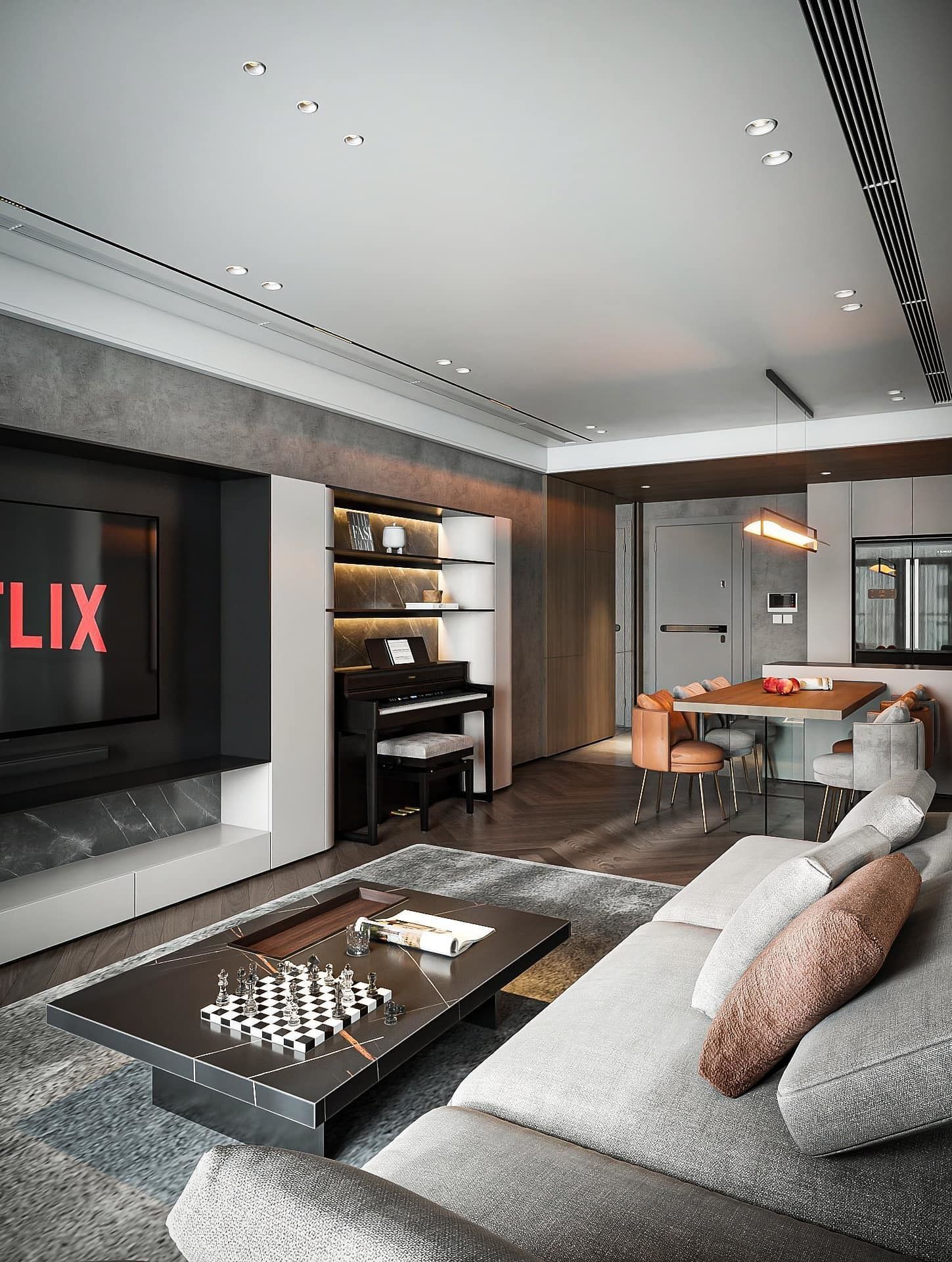 Apartment Interior - 3dsmax scene 3D model_9