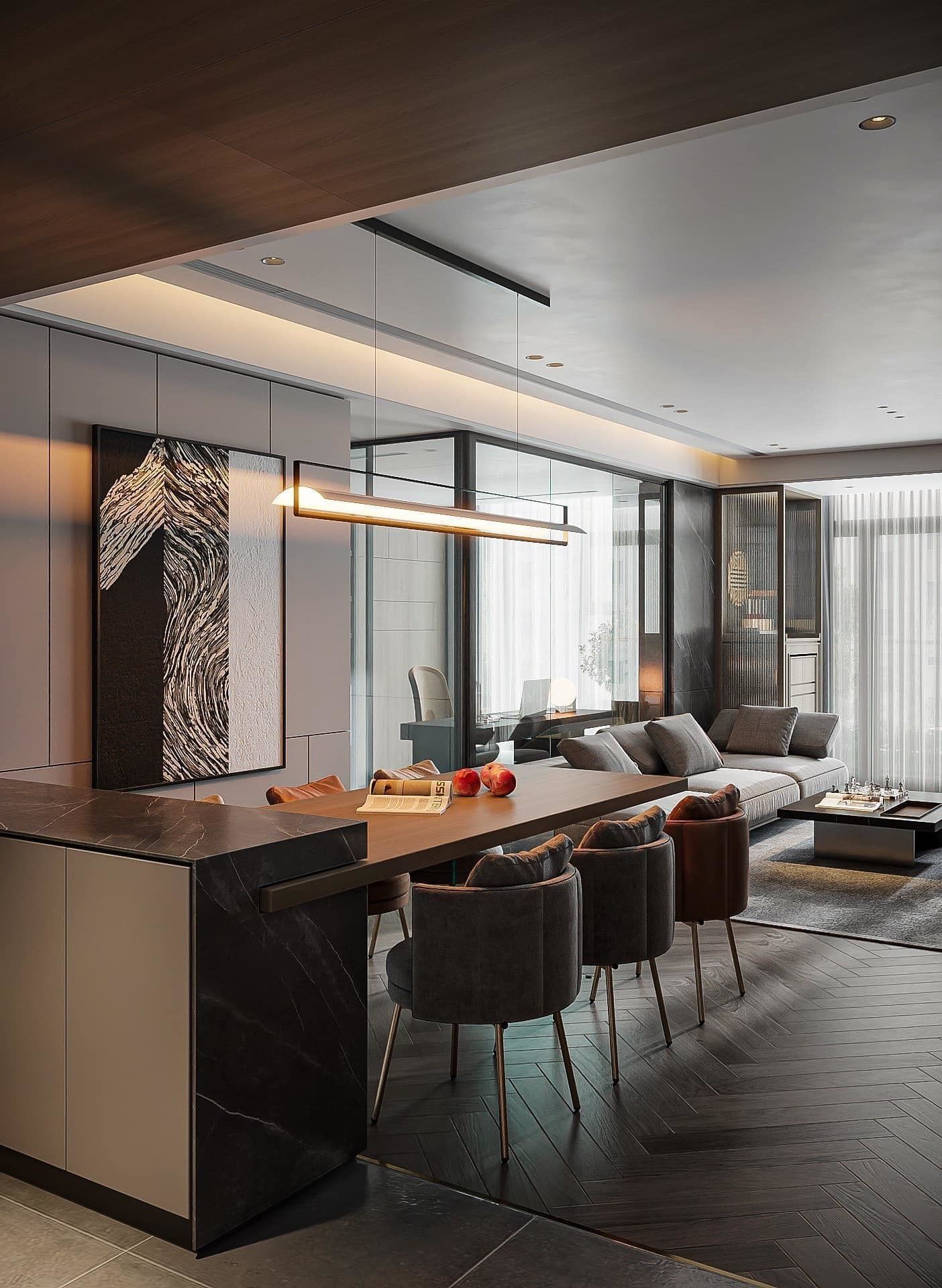 Apartment Interior - 3dsmax scene 3D model_4