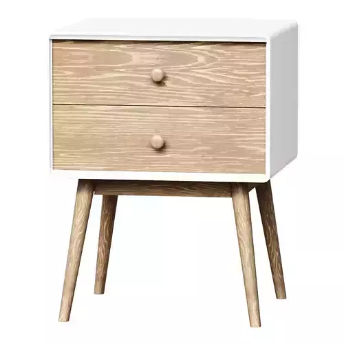 Bedside table with 2 drawers JIMI