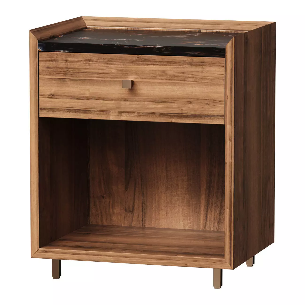 Bedside table made of marble and hazel Noham 3D model_0