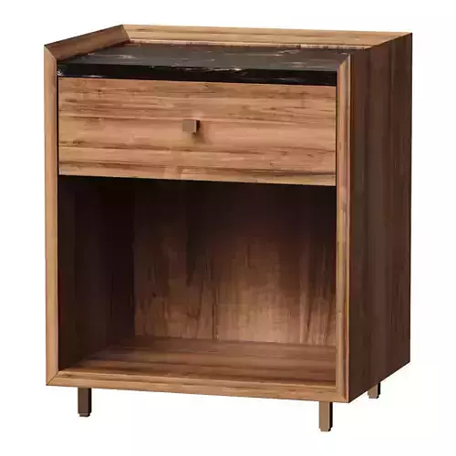 Bedside table made of marble and hazel Noham