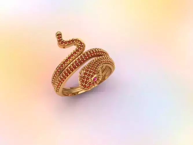 snake ring 3D print model