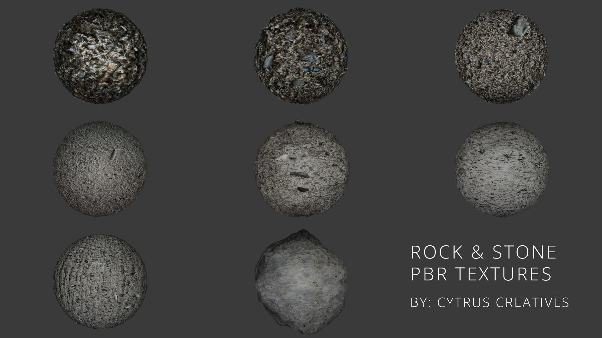 8 Rock and Stone PBR Textures Texture_1