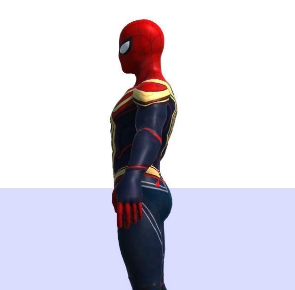 Spiderman Rigged High Quality Model Low-poly 3D model_8