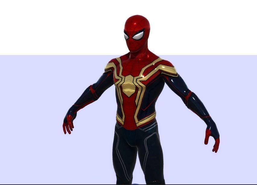 Spiderman Rigged High Quality Model Low-poly 3D model_10