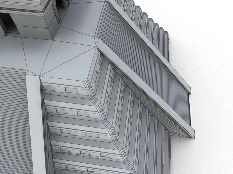 Chichen Itza Pyramid Low-poly 3D model_6