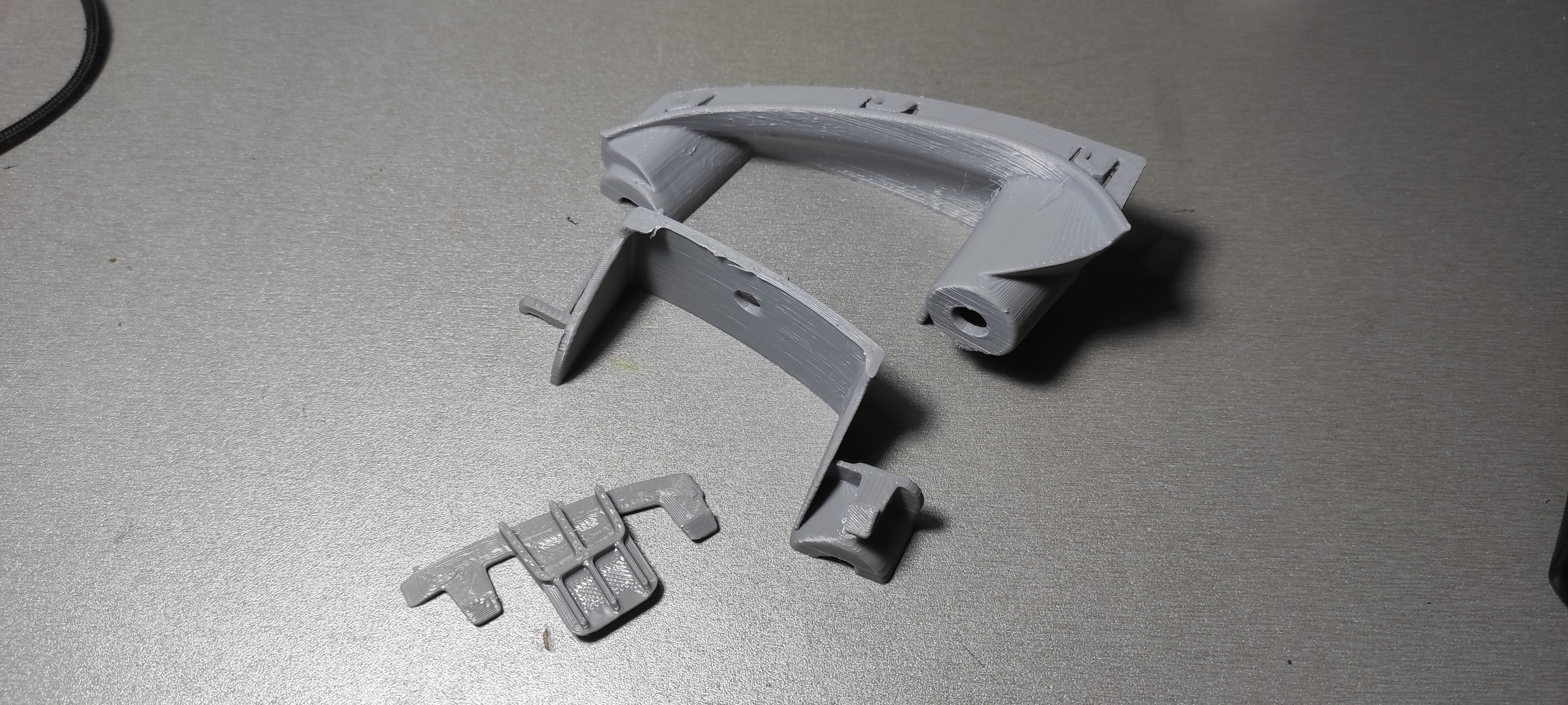 PEUGEOT Door Handle Brackets Left-Right 3D print model_8