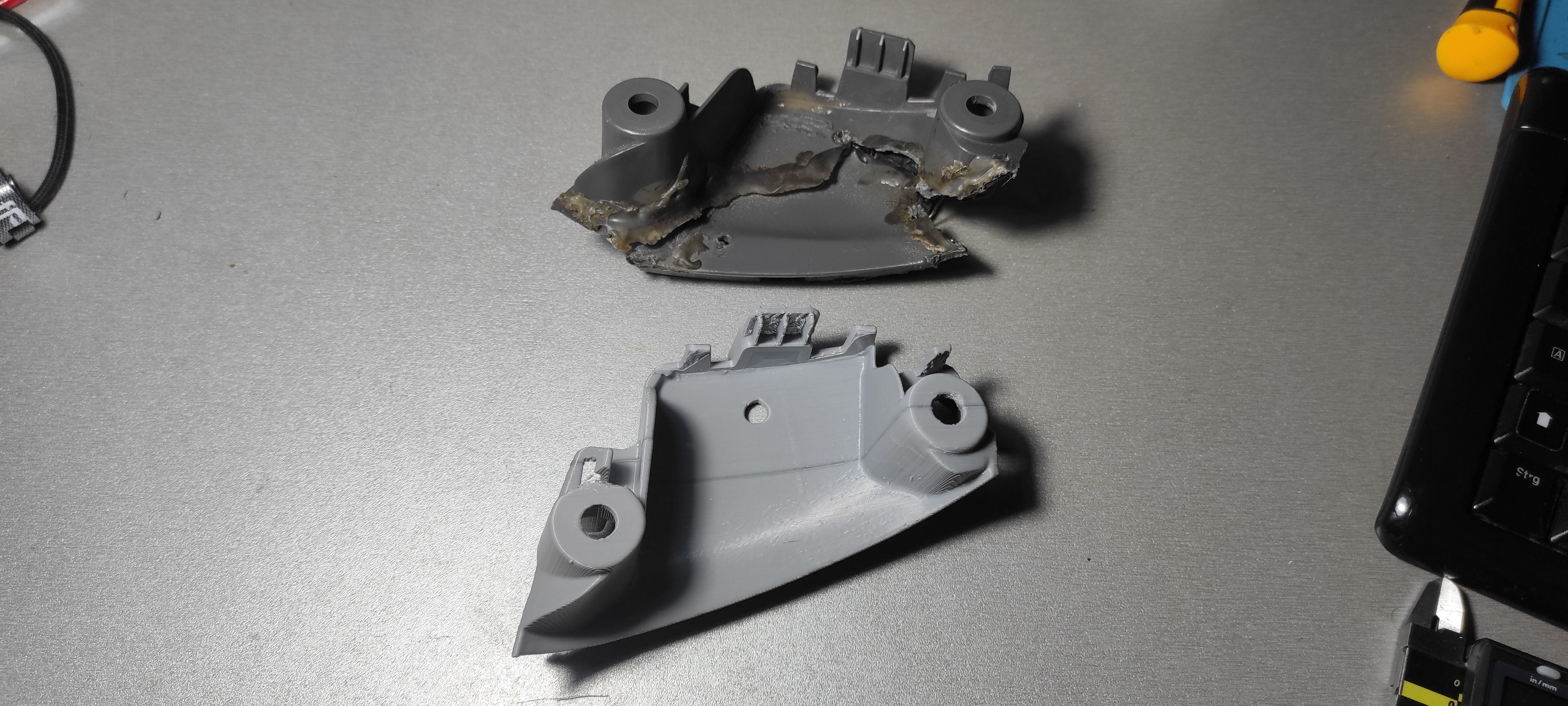 PEUGEOT Door Handle Brackets Left-Right 3D print model_10