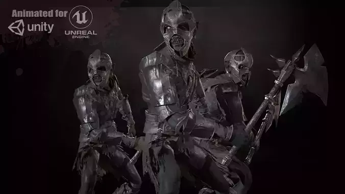SkinnyOrc 7 Low-poly 3D model