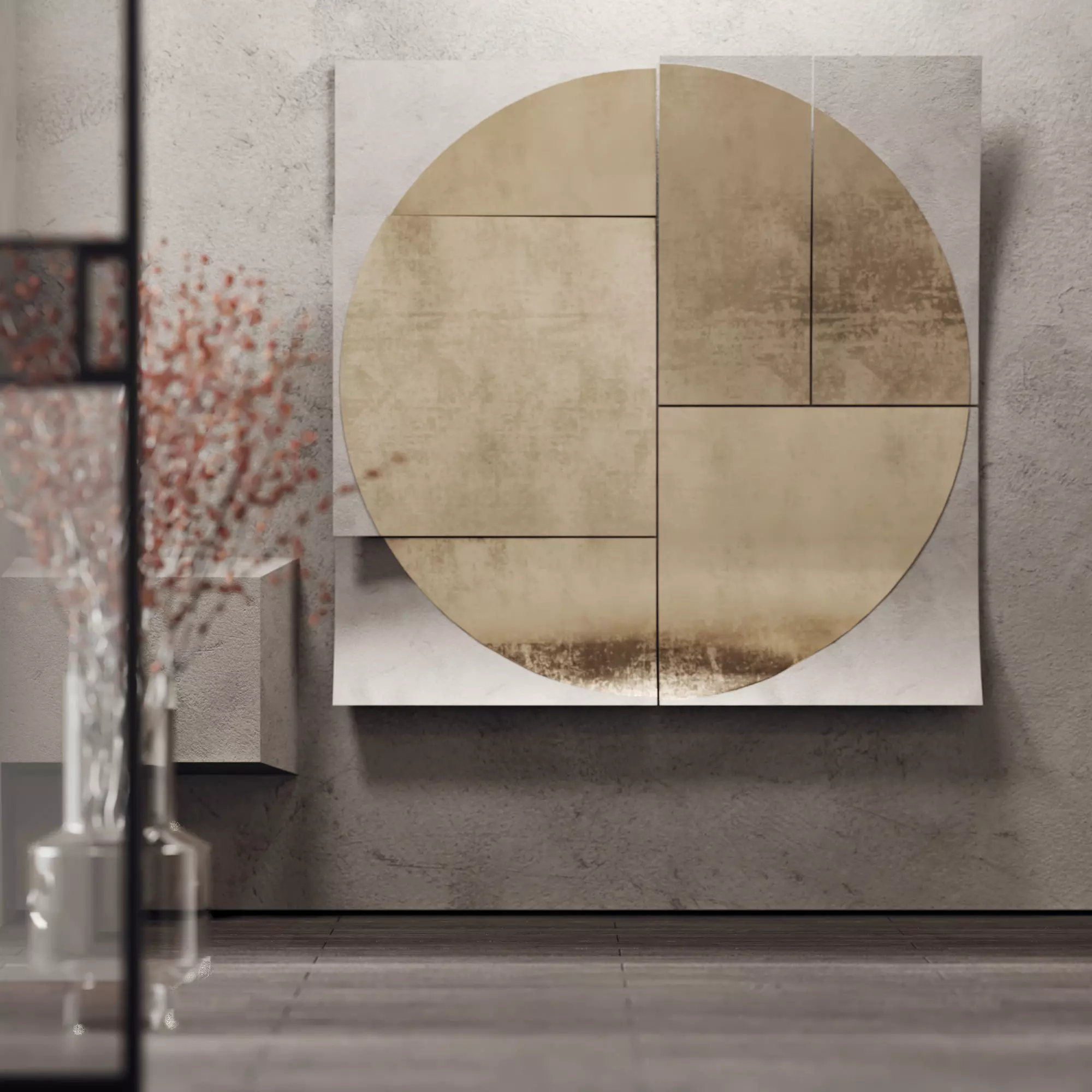 wall style Chinese New decoration 3D model_0