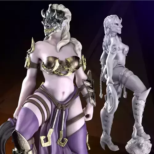 Inicra the Dealer of Death - Roleplay and Tabletop Miniature