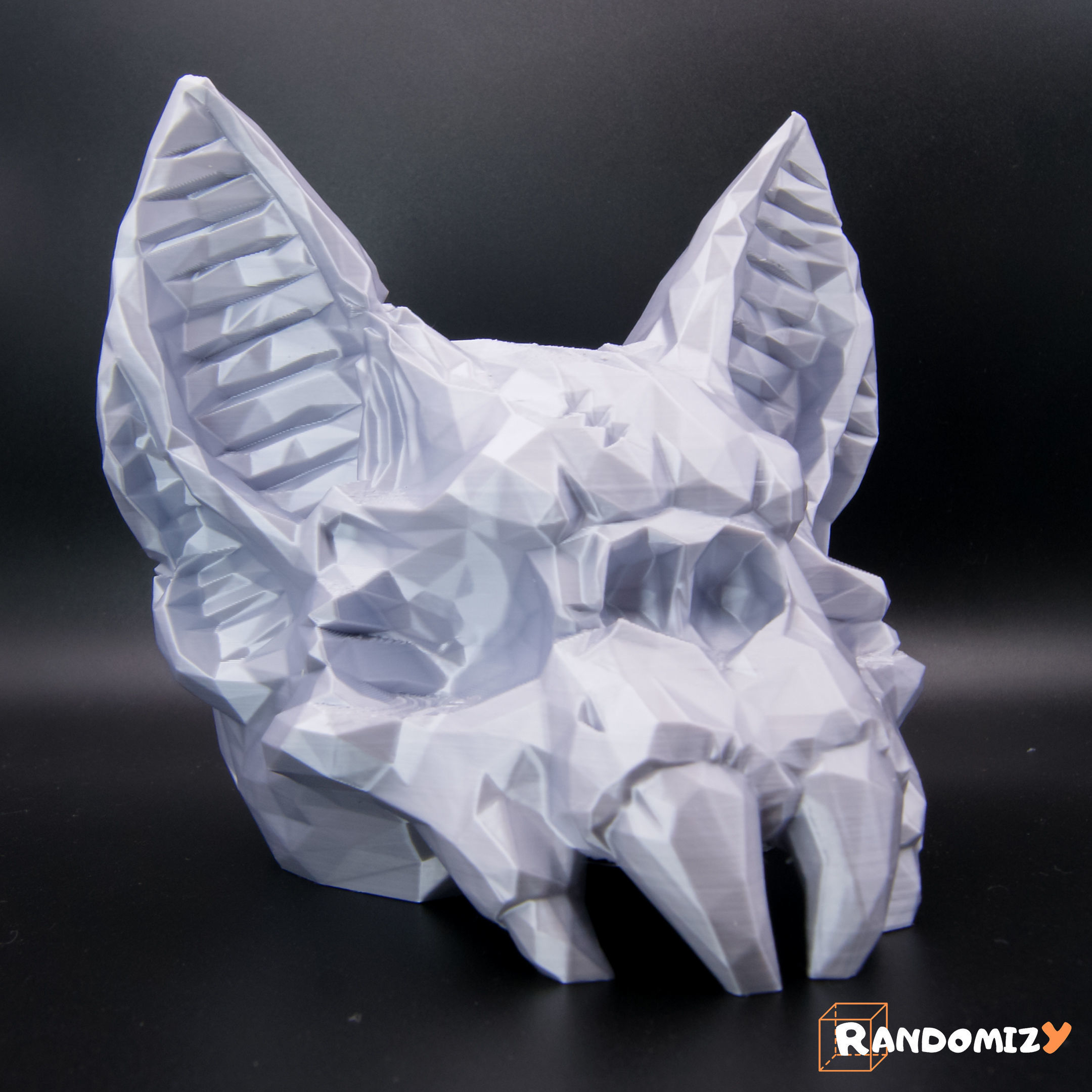 Bat Skull - Low Poly 3D print model_5