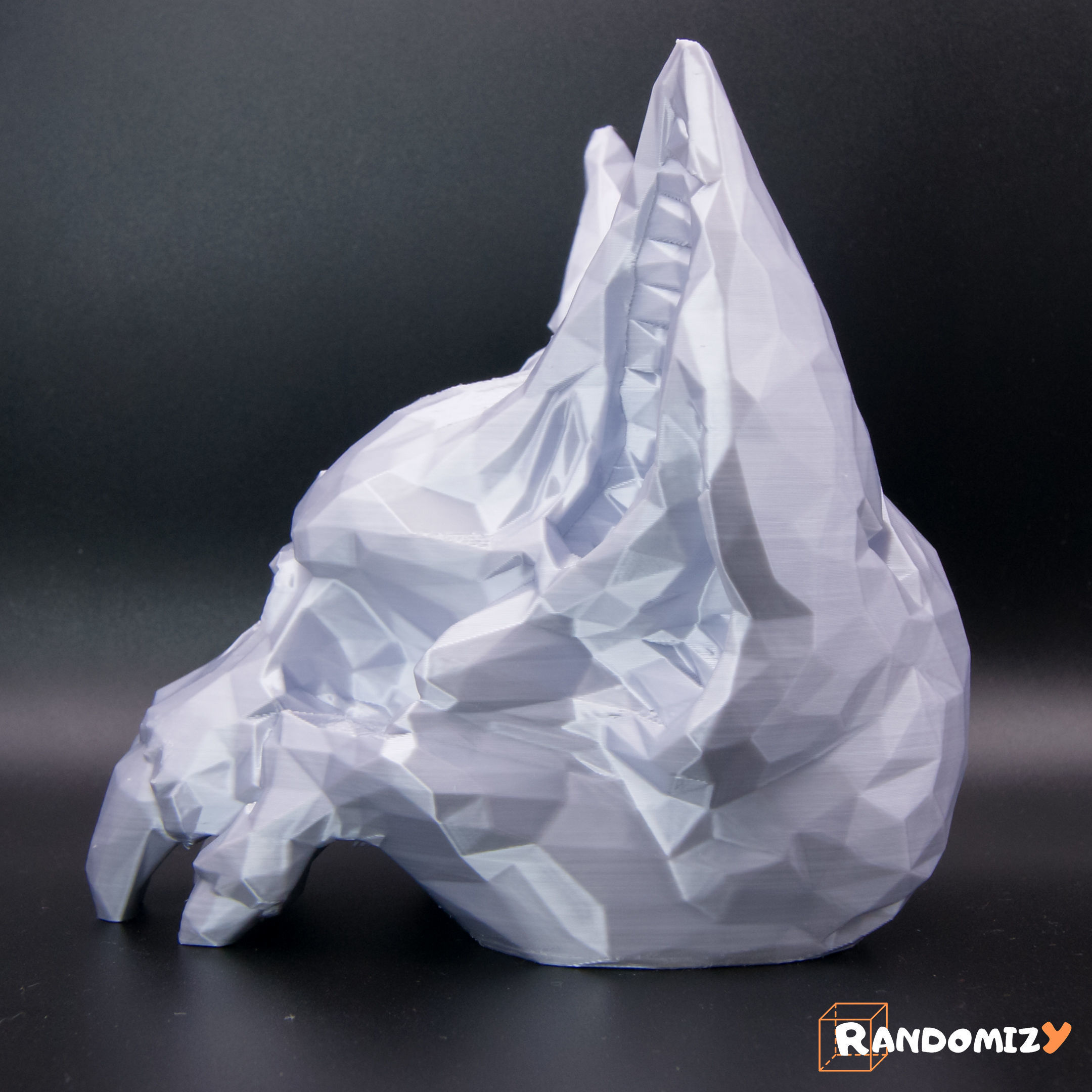 Bat Skull - Low Poly 3D print model_2