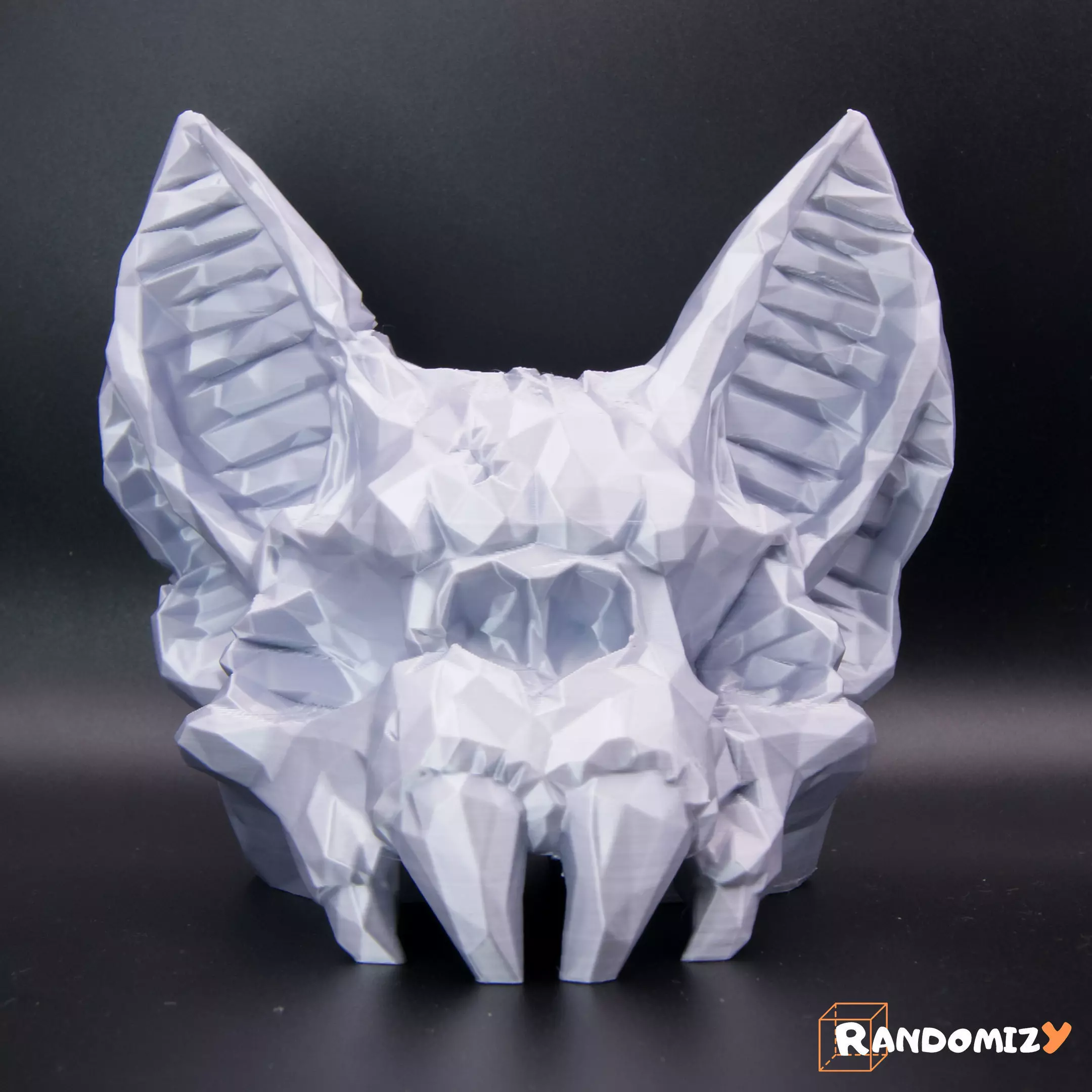 Bat Skull - Low Poly 3D print model_0