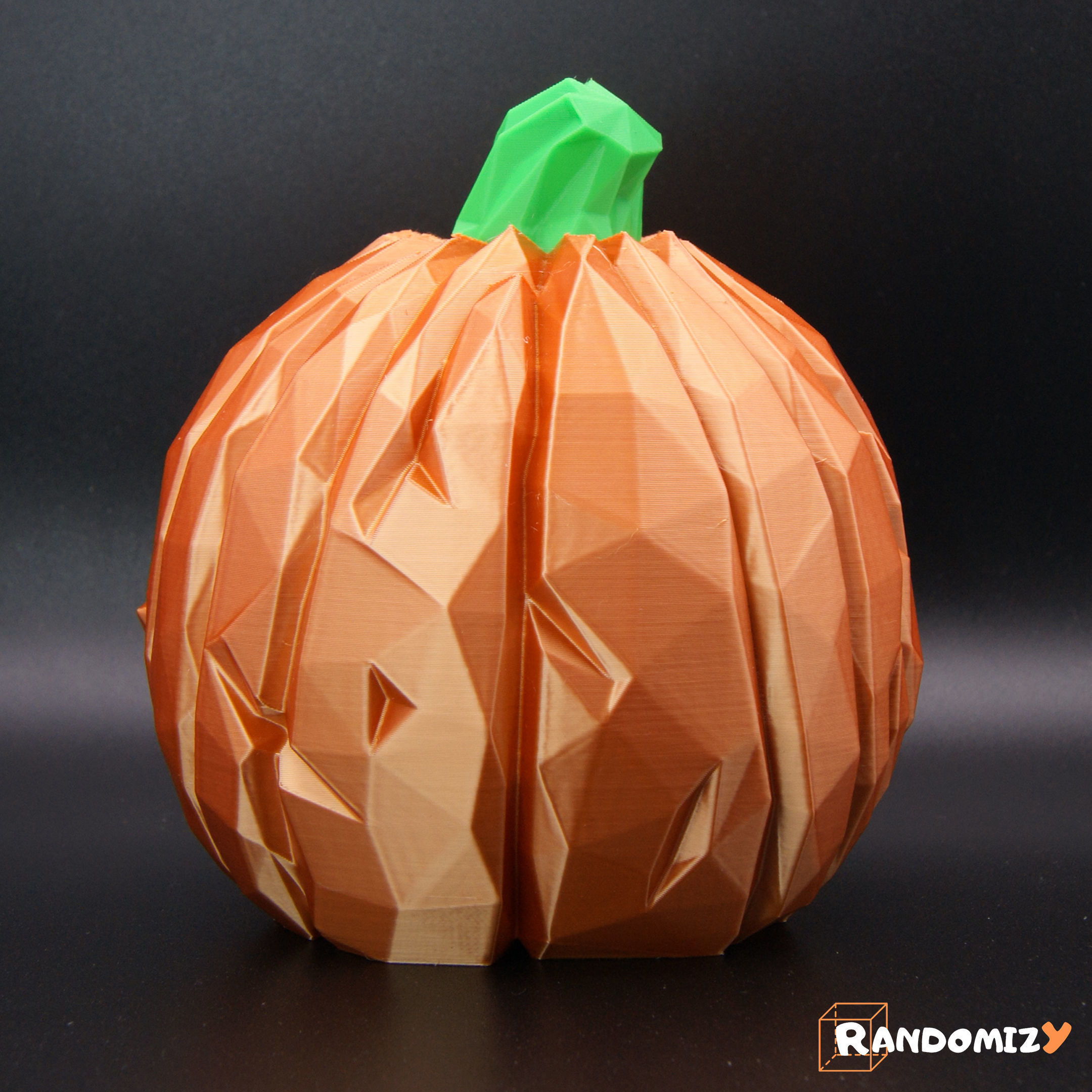 Pumpkin Skull - Low Poly 3D print model_3