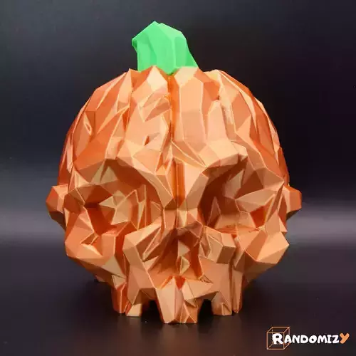 Pumpkin Skull - Low Poly