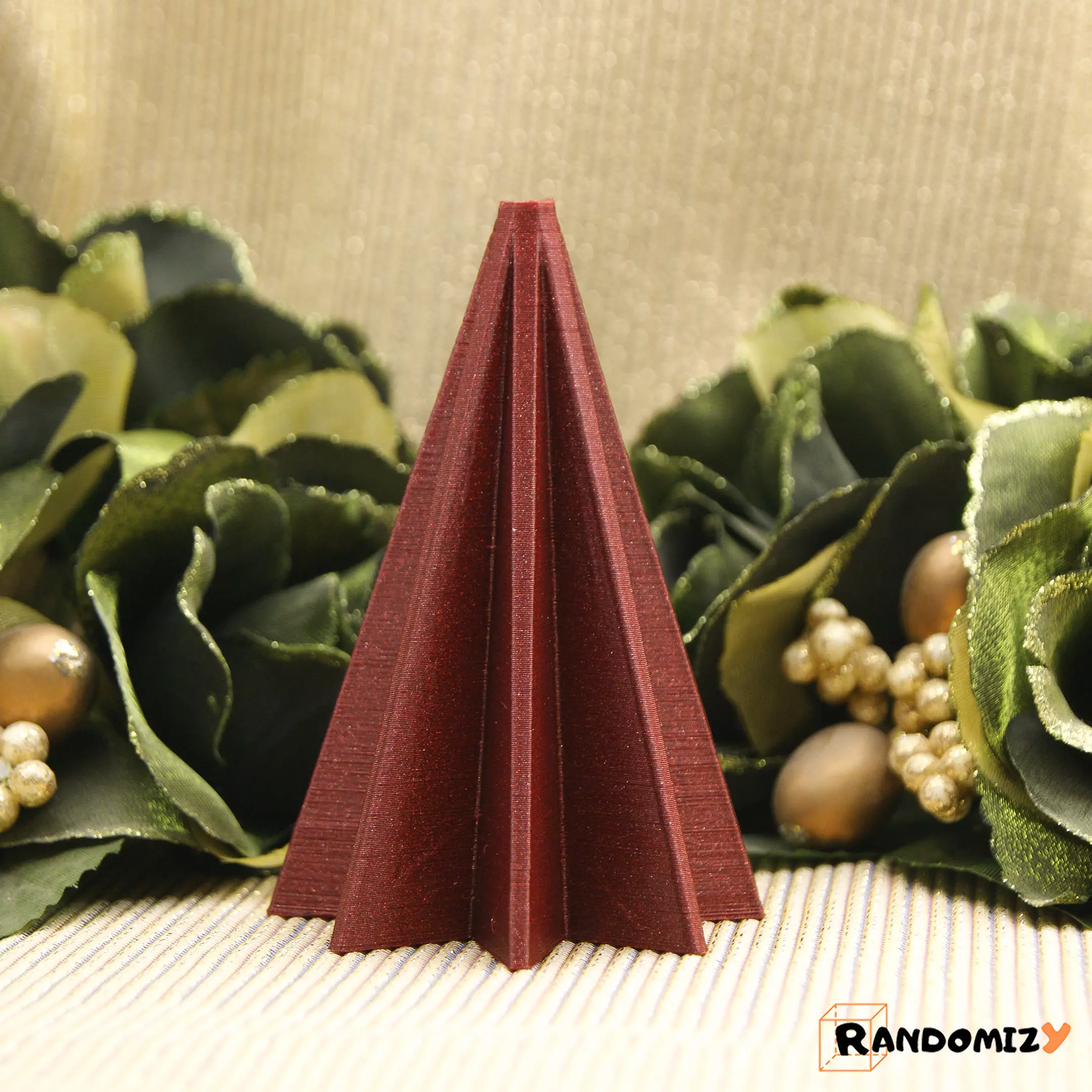Origami Inspired Tree Ornament 1 3D print model_0