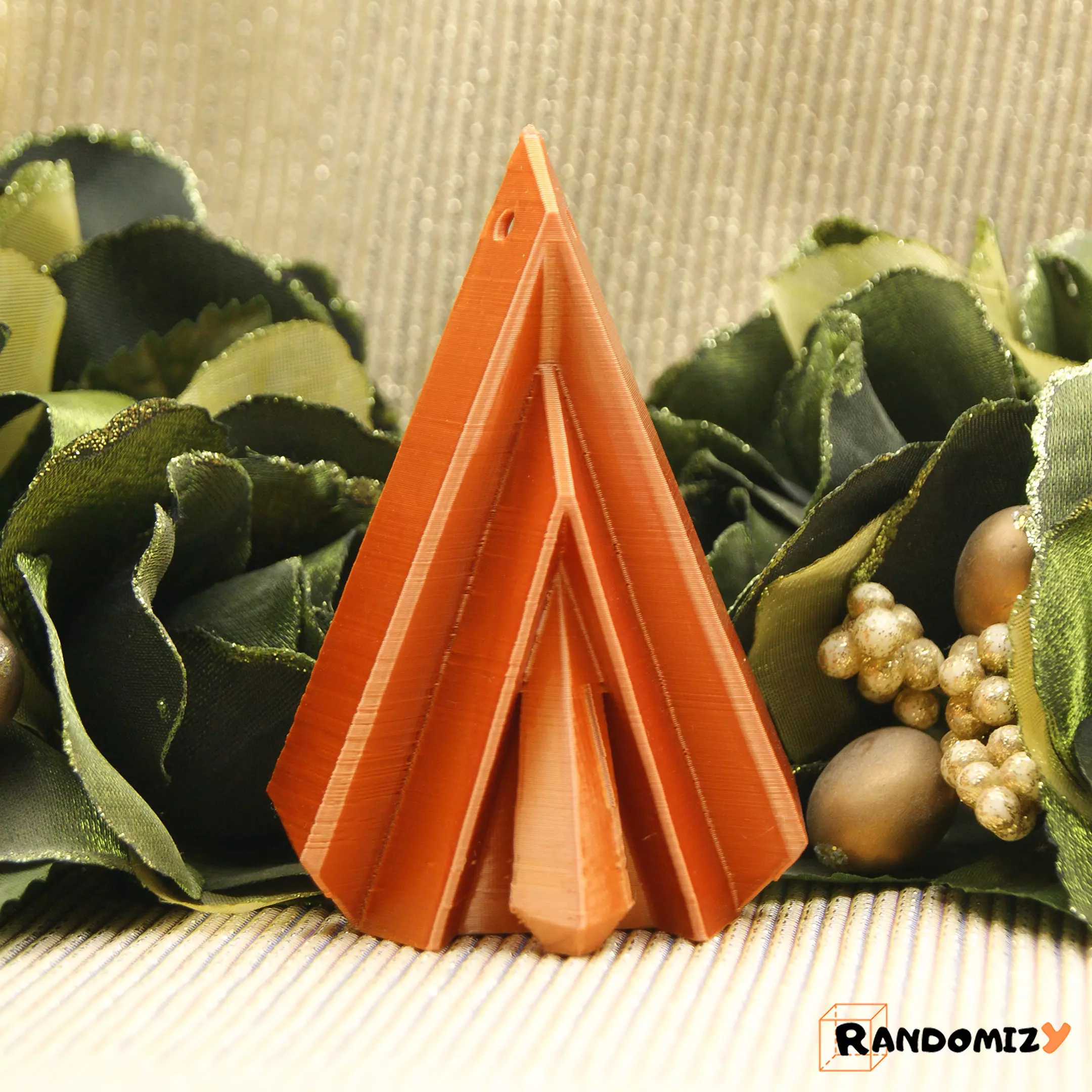 Origami Inspired Tree Ornament 3 3D print model_0