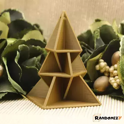 Origami Inspired Tree Ornament 4 3D print model