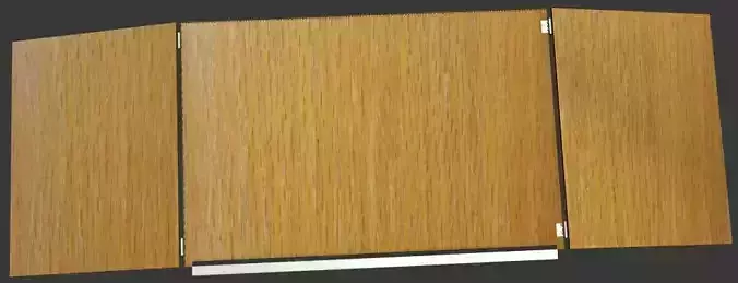 Blackboard with three panels