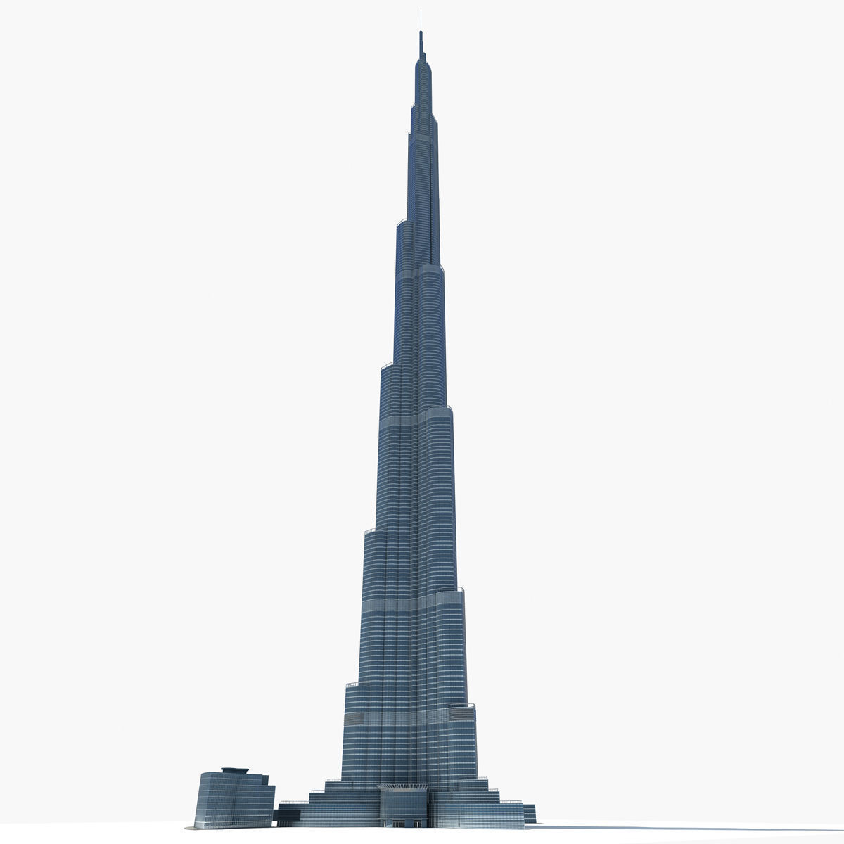 Burj khalifa dubai  3D model_3