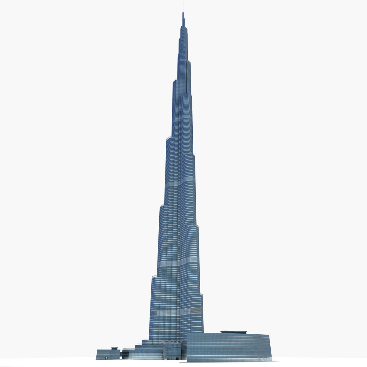 Burj khalifa dubai  3D model_5
