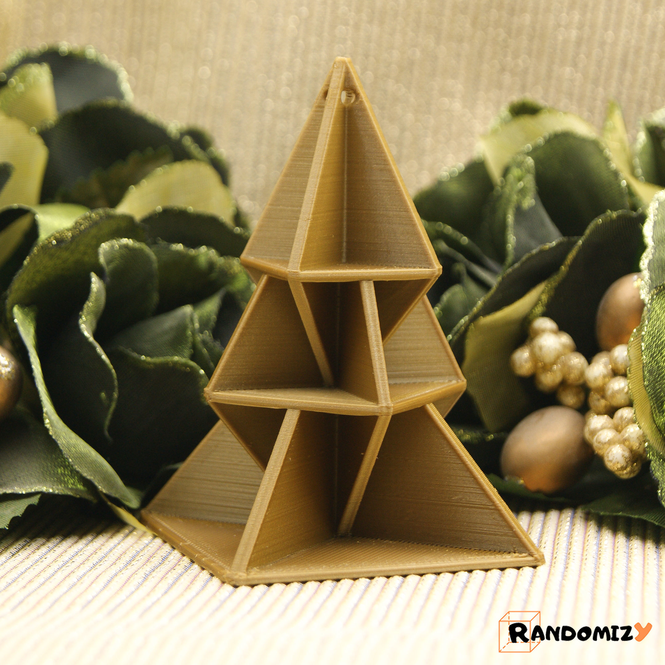 Origami Inspired Tree Ornaments - Collection 3D print model_7