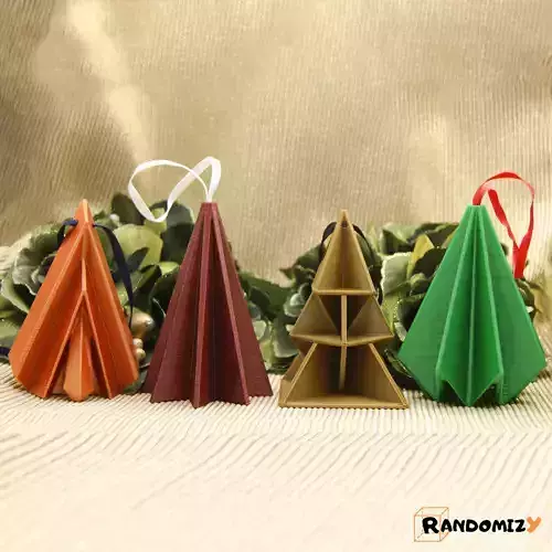 Origami Inspired Tree Ornaments - Collection 3D print model