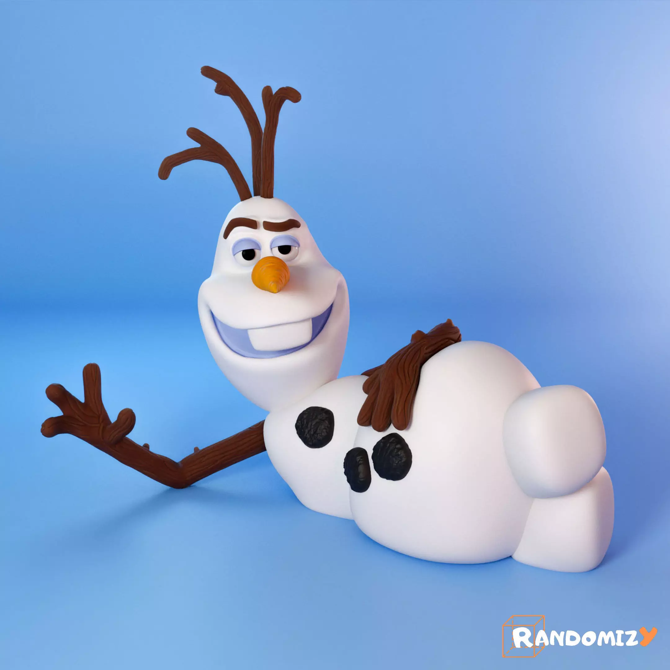 Mischievous Olaf - Fanart Free 3D print model_0